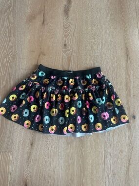Sparkle Athletic Black Donut Print Skirt size XS *Limited Edition*